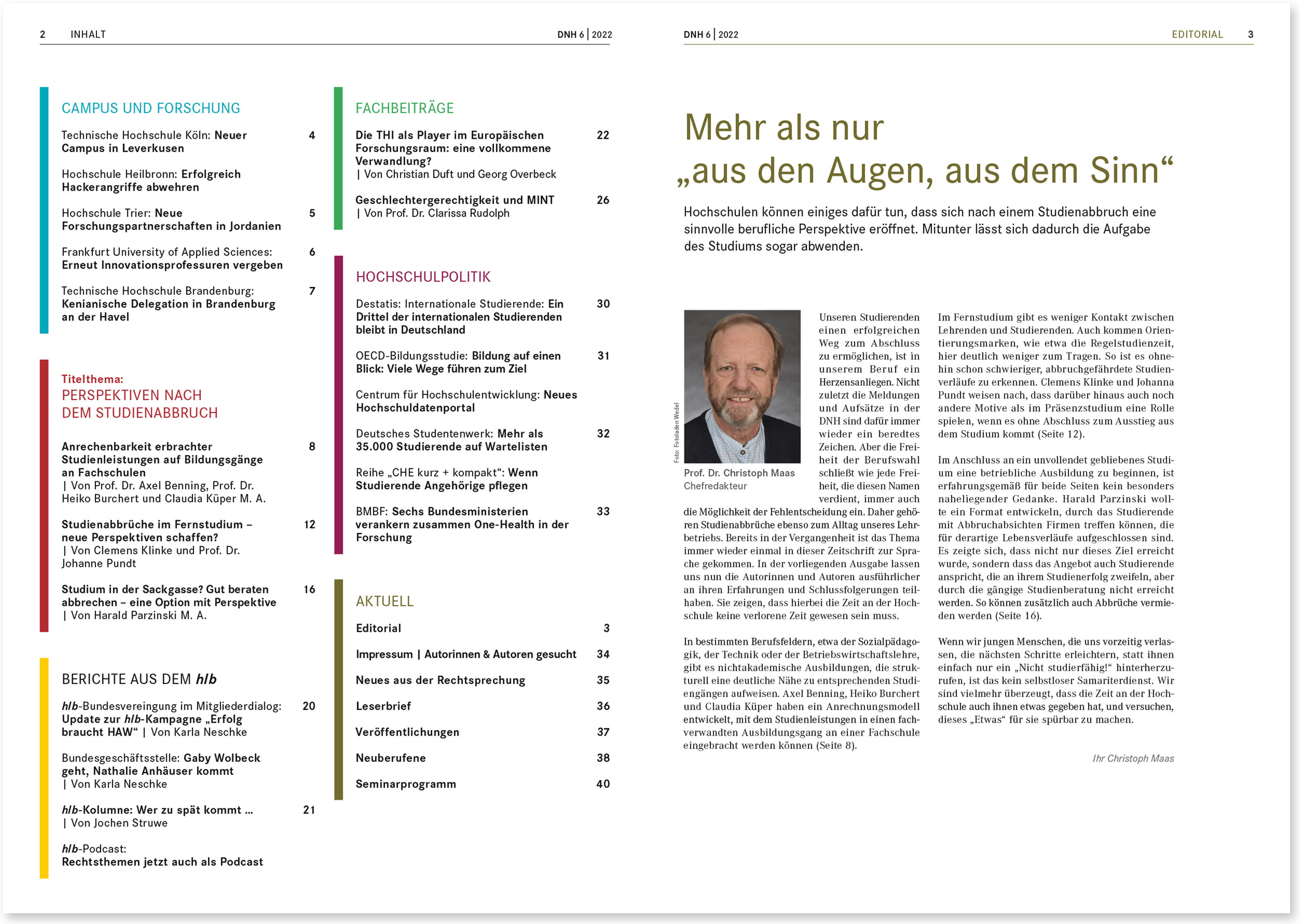 reeberdesign | Hochschullehrerbund hlb | DNH Magazin - Einblick